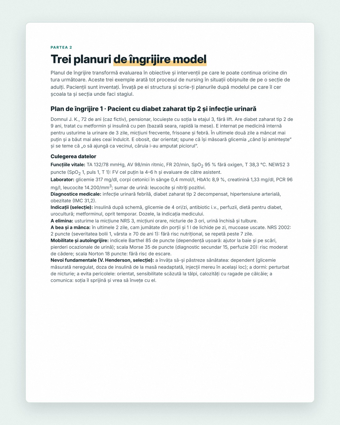 Planurile de îngrijire